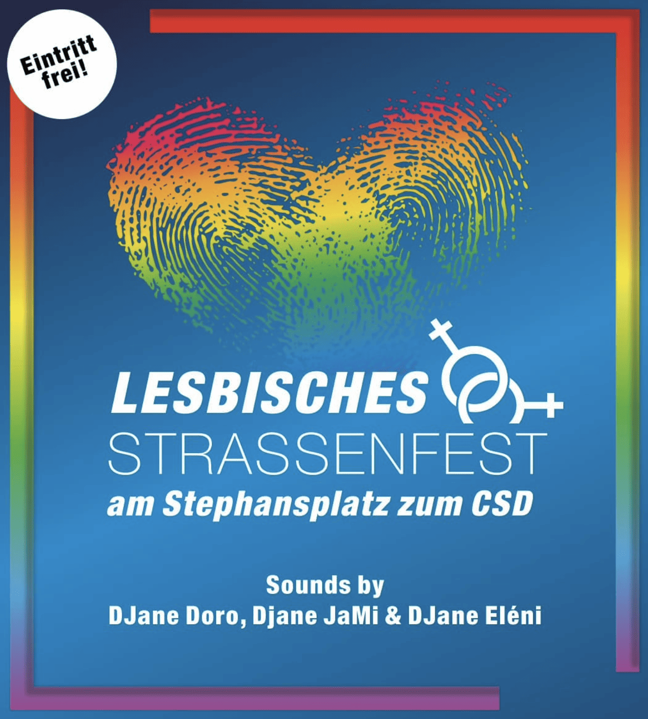 Lesbisches Straßenfest am Stephansplatz Logo